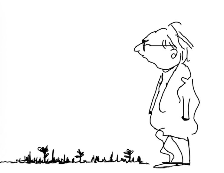 Karikatur Viktor E. Frankl